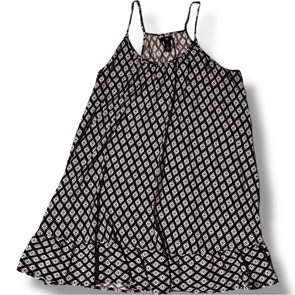 GAP Blue & White Floral Geometric Patterned Sleeveless Halter Style Beachy Dress - Picture 9 of 16